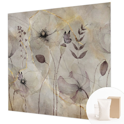 Høj kvalitet fototapet Delikate blomster