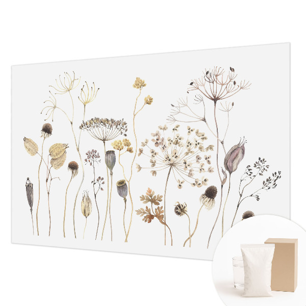 Fototapet med motiv af vilde blomster