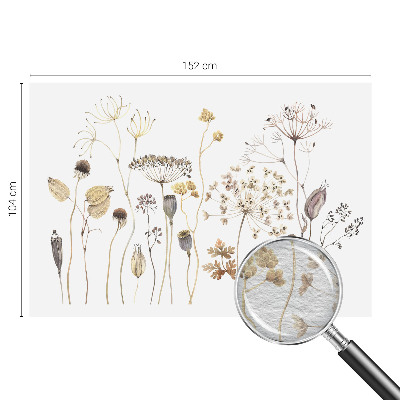 Fototapet med motiv af vilde blomster