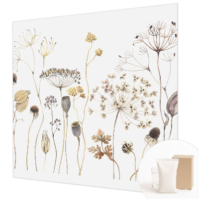 Fototapet med motiv af vilde blomster