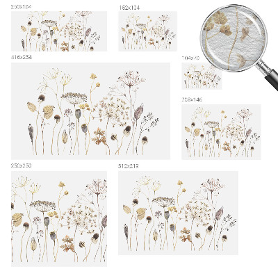 Fototapet med motiv af vilde blomster