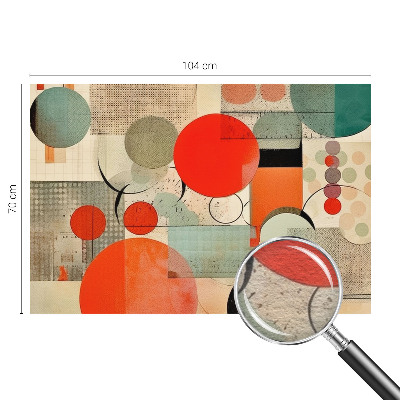 3D fototapet med et farverigt abstrakt motiv