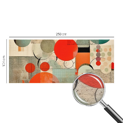 3D fototapet med et farverigt abstrakt motiv