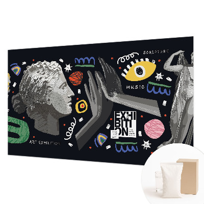 Væg tapet En farverig udstilling