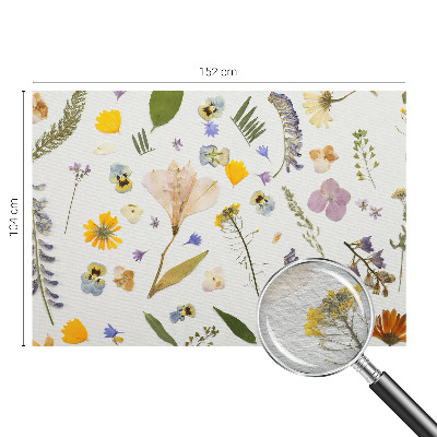 Fototapet soveværelse med forårsblomster