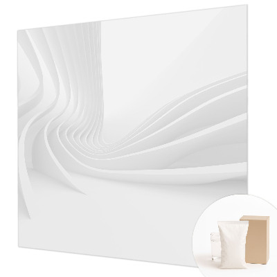 Fotovæg soveværelse Bølgede linjer