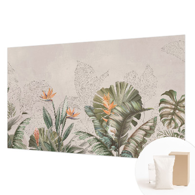 Stor fototapet Tropiske blomster