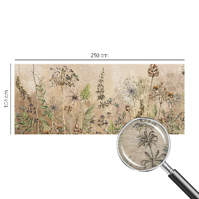 Foto tapet Rustikke blomster