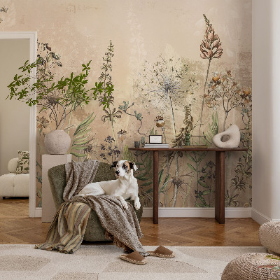 Foto tapet Rustikke blomster