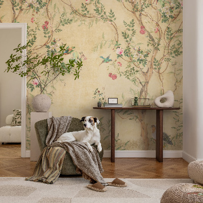Fototapet til børn med blomsterdetaljer