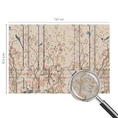 Fototapet efter mål Fugle og blomster