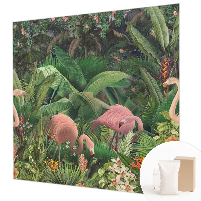 Fototapet børneværelse Lyserøde flamingoer
