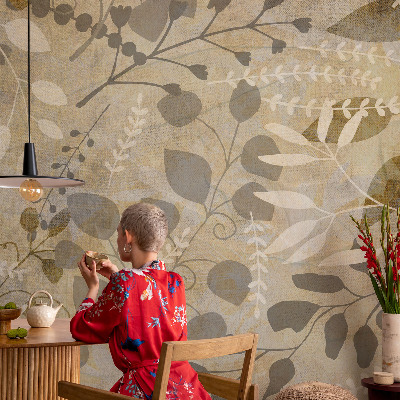 Stor fototapet Kvistblade