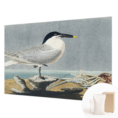 Fotostat med motiv af fugle i et stilfuldt, ornitologisk design