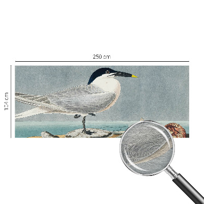 Fotostat med motiv af fugle i et stilfuldt, ornitologisk design