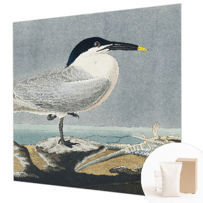 Fotostat med motiv af fugle i et stilfuldt, ornitologisk design