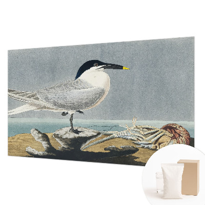 Fotostat med motiv af fugle i et stilfuldt, ornitologisk design