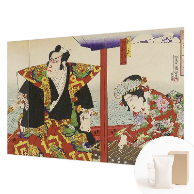 Fototapet stue med motiv af japansk teater