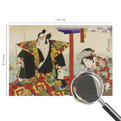 Fototapet stue med motiv af japansk teater