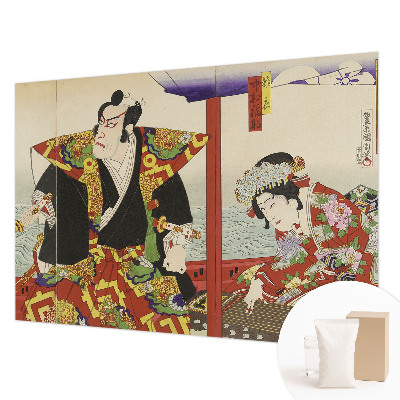 Fototapet stue med motiv af japansk teater