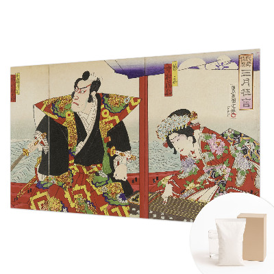 Fototapet stue med motiv af japansk teater