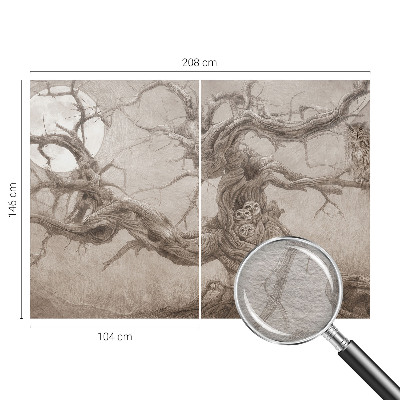 Fototapet soveværelse Natfugle