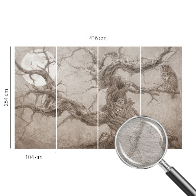 Fototapet soveværelse Natfugle