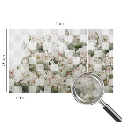 Fototapet til børn Lotusmønstre