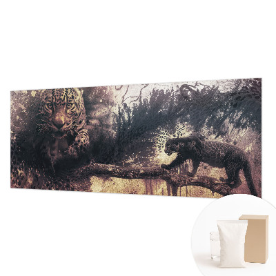 Fotovæg stue Skovtema