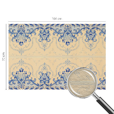 Fototapet på mål Blå ornamenter