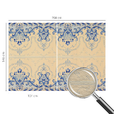 Fototapet på mål Blå ornamenter