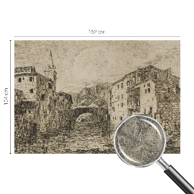 Høj kvalitet fototapet Bypanorama