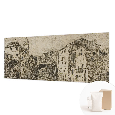 Høj kvalitet fototapet Bypanorama