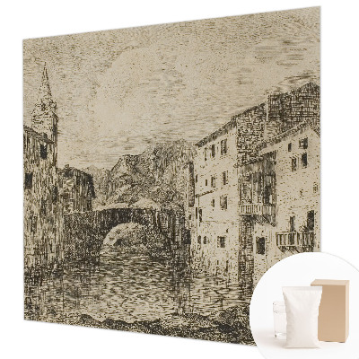 Høj kvalitet fototapet Bypanorama