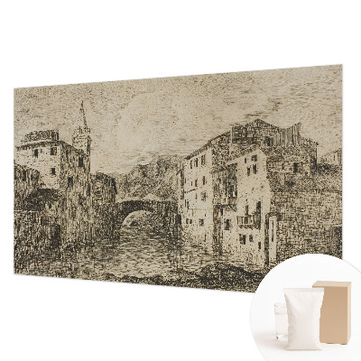 Høj kvalitet fototapet Bypanorama