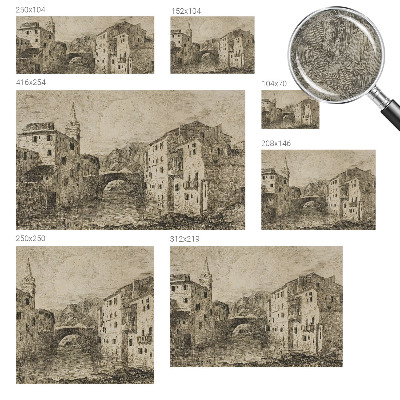 Høj kvalitet fototapet Bypanorama