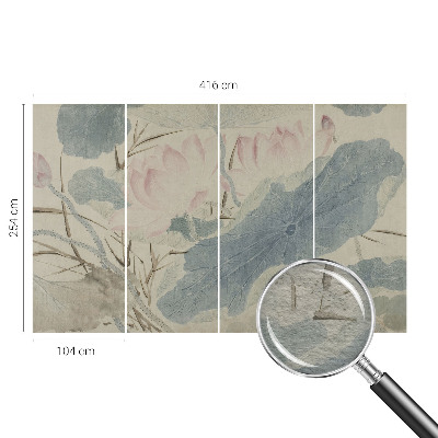 Stor fototapet Lotusblade