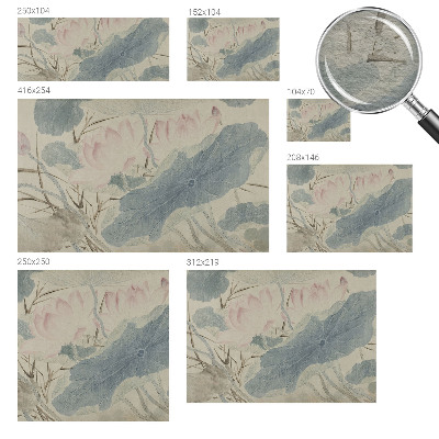 Stor fototapet Lotusblade