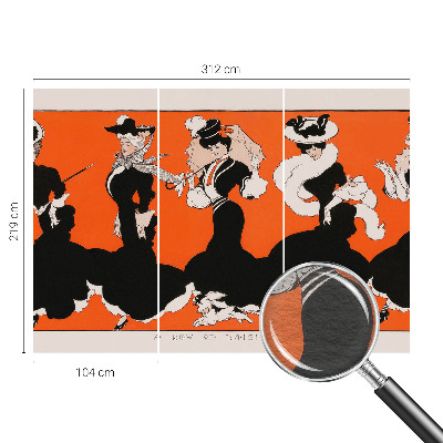 3D fototapet Dametøj