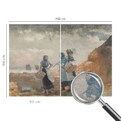 Fototapet En fredfyldt kyst