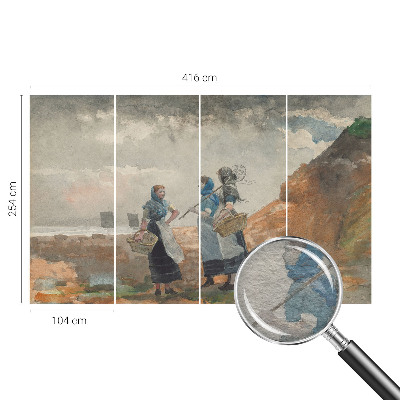 Fototapet En fredfyldt kyst