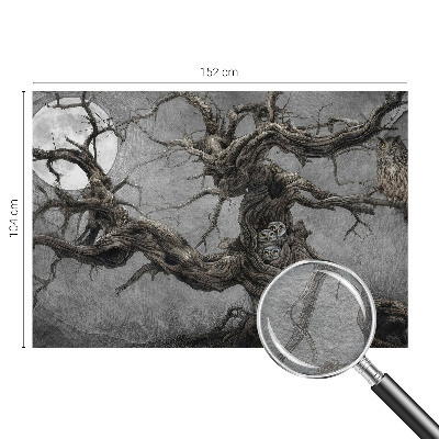 Non-woven fototapet med motiv af en mystisk ugle