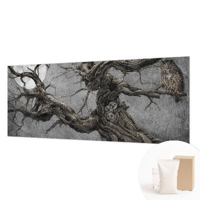 Non-woven fototapet med motiv af en mystisk ugle