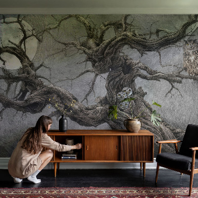 Non-woven fototapet Mystisk ugle