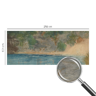 Vlies fototapet med motiv af en tropisk kyst