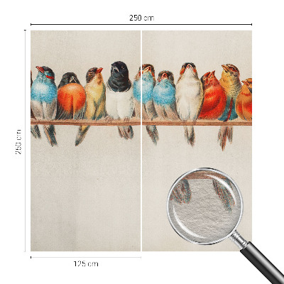 Væg tapet Fugle på en gren