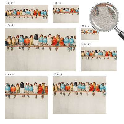 Væg tapet Fugle på en gren