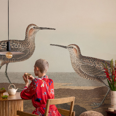 Fotovæg Fuglesilhuetter