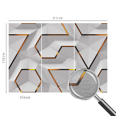 3D fototapet Moderne geometri