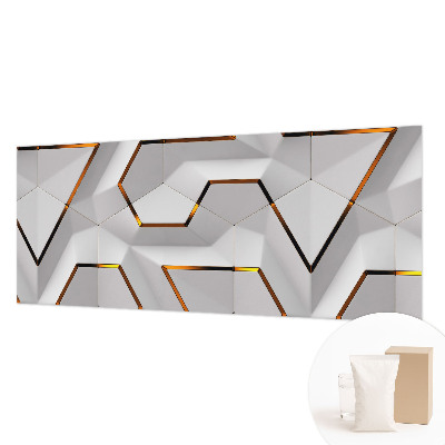3D fototapet med moderne geometrisk motiv